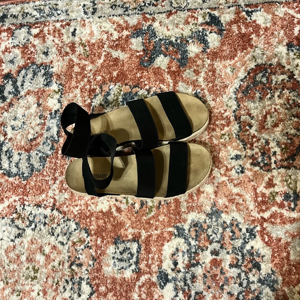 Platform espadrilles/sandals.